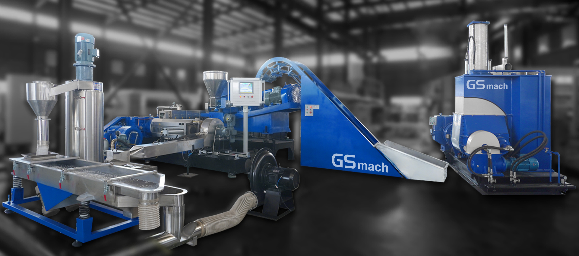 Kneader Two Stage Extruder Compounding Machine