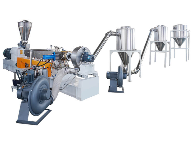 The working principle of the extruder
